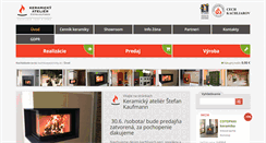 Desktop Screenshot of kachlovepece-krby.sk
